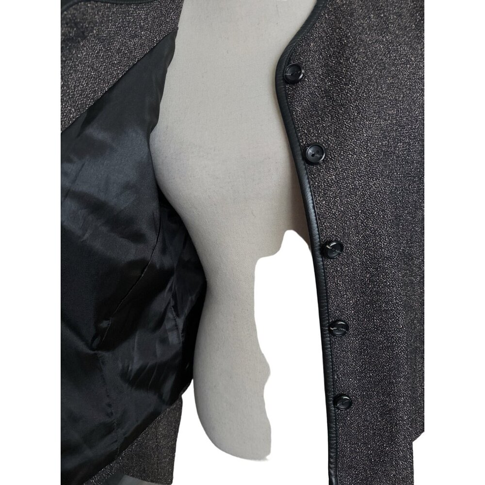 Pendleton Brownish Black Blazer With Button Detail - image 4